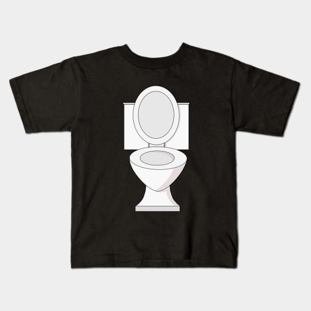 Toilet Kids T-Shirt by DiegoCarvalho